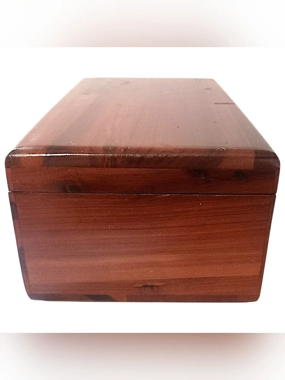 Vintage Lane Mini Cedar Hope Chest Jewelry Trinket Box Salesman Sample Has Key